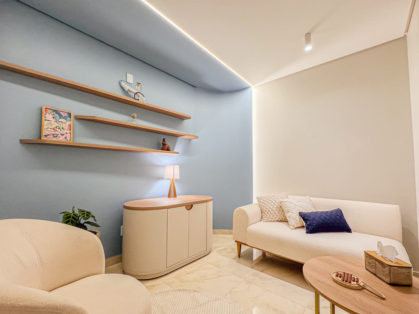 Sala Maré - Clínica Leme - Saúde integrada Psicóloga/Psiquiatra em Tianguá Consultório para alugar em Tianguá Aluguel de sala Clínica de Psicologia